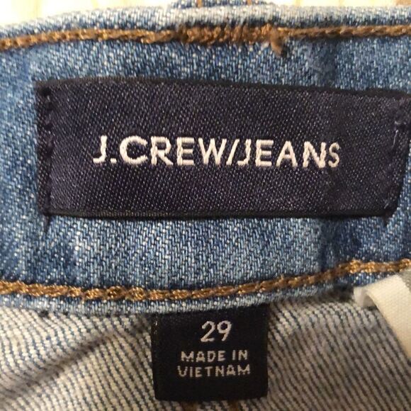 J. Crew 29 High-Rise Cuffed Blue Denim Shorts - Picture 9 of 14